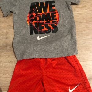 Nike shirt and short sets